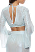 Luli Fama Celestial Tides Bell Sleeve Crop Top